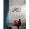Ondaluce LAMPADARIO DIDO 12 LUCI FUME' E ORO ATTACCO E14 D.83CM