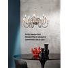 Ondaluce LAMPADARIO DIDO 6 LUCI FUME' E ORO ATTACCO E14 D.65CM