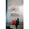 Ondaluce LAMPADARIO DIDO 8 LUCI FUME' E ORO ATTACCO E14 D.83CM