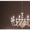 Ondaluce LAMPADARIO GALA 6 LUCI ATTACCO E14 TORTORA E CROMO D.72CM