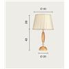 Ondaluce LUME GRANDE CECILIA CRISTALLO ORO 1 LUCE ATTACCO E27 CON PARALUME D.40CM
