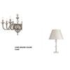 Ondaluce LUME GRANDE GALA 1 LUCI ATTACCO E14 FUME' E CROMO H.40+26CM