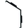 Ondaluce MODULO LED ANGOLARE VERTICALE NERO 3000K 1872LM 24W 30+30CM