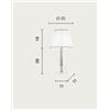 Ondaluce LUME PICCOLO DIDO 1 LUCE AMBRA E ORO ATTACCO E14 D.25CM