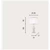 Ondaluce LUME PICCOLO TEBE AMBRA E ORO 1 LUCE ATTACCO E14 D.25CM