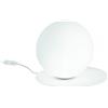 Ondaluce SNAIL LUMETTO BIANCO CON SFERA OPALE BIANCA 1 LUCE ATTACCO G9 D.22CM