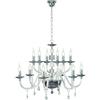 Ondaluce LAMPADARIO LIVIA 12 LUCI FUME'- TRASPARENTE E CROMO ATTACCO E14 D.85CM
