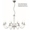 Ondaluce LAMPADARIO PAGANINI 12 LUCI CRISTALLO CROMO ATTACCO E14 D.84CM