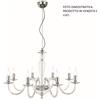 Ondaluce LAMPADARIO PAGANINI 6 LUCI CRISTALLO CROMO ATTACCO E14 D.70CM