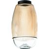 Ondaluce SOLO VETRO AMBRA EKOS D.12CM H.20,8CM BASE ACQUISTABILE SEPARATAMENTE