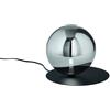 Ondaluce SNAIL LUMETTO NERO CON SFERA OPALE FUME' 1 LUCE ATTACCO G9 D.22CM
