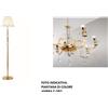 Ondaluce PIANTANA DIDO 1 LUCE AMBRA E ORO ATTACCO E27 D.45CM