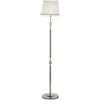 Ondaluce PIANTANA LIVIA CROMO,BIANCO E TRASPARENTE 1 LUCE ATTACCO E27 H.150+30CM