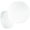 Ondaluce PALLINA APPLIQUE 1 LUCE ATTACCO G9 BIANCO CON SFERA OPALE BIANCA D.14CM