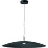Ondaluce SOSPENSIONE 1 LUCE ELLE A LED 18W 3000K 1719LM D.90CM NERO