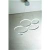 Ondaluce SOSPENSIONE POIS SILVER 4000k 5767lm 60w DIMMERABILE L.108CM