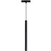 Ondaluce SOSPENSIONE TUBO/GRANDE PER BINARIO MAGNETICO NERO LED 3000K 468LM 6W