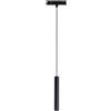 Ondaluce SOSPENSIONE TUBO/PICCOLA PER BINARIO MAGNETICO NERO LED 3000K 468LM 6W