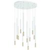 Ondaluce SOSPENSIONE MULTIPLA TUBIC 12 BIANCO ORO LED 3000K 5760LM 84W DIMMERABILE