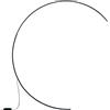 Ondaluce STRUTTURA PIANTANA RUNE NERA A LED 3000K 1450LM 35W DIMMERABILE DA ABBIANARE BASE PER PIANTANA