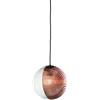 Ondaluce SOSPENSIONE VETRO BELLA 2 RAME D.24CM H.26CM 1 LUCE ATTACCO E27