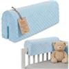 Totsy Baby Paracolpi lettino neonato antisoffoco 70 cm - Protezione schiuma per lettino fasciatoio e culla per i bordi del letto o della culla per bambini da 1 a 3 anni Blu