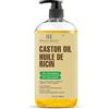 Botanic Hearth Olio Di Ricino | Certificato Biologico Usda | Puro E Senza Esano | Pressatura A Freddo | Crescita Per Ciglia, Sopracciglia, Capelli | 8Fl Oz