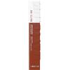 Maybelline New York Tinta Labbra SuperStay Matte Ink, Rossetto Matte Liquido a Lunga Tenuta, Fighter (75), 5 ml