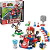 LEGO Mario Kart - Interattivo e Kart Standard - Percorso di Gara con Macchina Giocattolo, 3 Figure, Podio e Barriere - Regalo da Gaming per Bambini e Bambine da 7 Anni in su - 72043