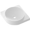 Ravak Yard lavabo 45x45 cm angolare a parete-da mobile bianco XJX0E045000