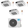 Midea Climatizzatore a Cassetta 4 Vie Trial Split MCA4U 9+12+18 con M4O-36FN8-Q Inverter R 32 Wi-Fi Optional Classe A++ ,