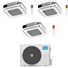Midea Climatizzatore a Cassetta 4 Vie Trial Split MCA4U 12+18+18 con M5OE-42HFN8-Q Inverter R 32 Wi-Fi Optional Classe A++ ,