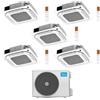 Midea Climatizzatore a Cassetta 4 Vie Penta Split MCA4U 9+9+9+9+9 con M5OE-42HFN8-Q Inverter R 32 Wi-Fi Optional Classe A++ ,