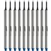 LAMY M66 - Set di 10 mine per penna roller Lamy 821, in metallo, colore blu, per penna roller senza cappuccio, tratto largo