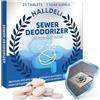 Halldeli Pastiglie Deodoranti per Fognature, Eliminare Odore di Fogna in Bagno, Pulisce Fosse Settiche e Scarichi da Intasamenti Ostinati, Schiuma, Detersivo Bagno