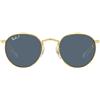 Ray-Ban Occhiali da Sole RJ9547S 286/2V Junior Round Oro/Blu Scuro Bambini Polarizzati