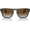 Ray-Ban Occhiali da Sole RB4407 6732T5 Verde Scuro/Marrone Unisex Polarizzati