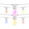 Wisdom Catena di luci lineare 10 metri con 10 lampadine E27 Multicolore IP54 Bianca Wisdom