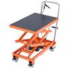 VEVOR Tavolo Elevatore Idraulico, Capacità 226,8 kg Carrello Elevatore a Doppia Forbice con 4 Ruote, Cuscinetto Antiscivolo, Altezza di Sollevamento 1200 mm per Movimentazione e Trasporto di Materiali
