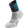 Lurbel Track, calzini Trail Running, calzini anti-blister, calzini traspiranti e antiodore, calzini da corsa. Unisex., Nero/Grigio scuro, L
