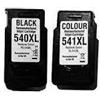 Canon Cartuccia Compatibile per Canon Pixma MG 2150 PG-540XL Nero ML21 CL-541XL Colore 6MLX3 , PG-540XL Nero 21ML