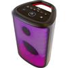 Majestic FLAME 22 PRO - Speaker bluetooth 5.3, 6 effetti luci LED, ingressi USB/AUX-IN/MIC, Batteria ricaricabile, funzione TWS, Impugnatura per il trasporto