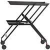 Alessi Plico RS11 B - Carrello Pieghevole Portavivande Multi-uso, Acciaio Colorato con Resina Epossidica, Nero