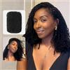 QUEEN VIRGIN REMY Afro Kinky a Bulk Capelli Umani per Estensioni Dreadlock Riparazione Ciocca 40,6 cm Colore Nero Naturale, Twist Trecce Afro Kinky Capelli Umani per Locs 1 Pacco 50 Grammi