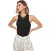 Trendyol Knitted Body with Dark Studs Camicia, Black, L Donna