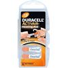 Duracell, 60 batterie Activair per apparecchi acustici in formato 13, di colore arancione
