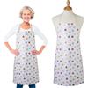 Cooksmart Grembiule impermeabile in PVC dal design britannico, grembiule da donna per pulizia o cucina, grembiule impermeabile per donne con coulisse, a pois