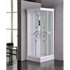 Bagno Italia box Idromassaggio 80x80 cm cabina doccia bianca 8 getti piatto in abs I
