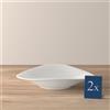 VILLEROY & BOCH Vapiano Set 2 Piatto da Pasta Scodelle Ciotole 440ml Porcellana
