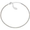 Amen Bracciale da Donna Bracciale in Argento 925 con zirconi Champagne di Colore rodio, Lunghezza Pari a 17 + 3,5 cm, diamentro di 1 mm. La referenza è: BT1BCH17